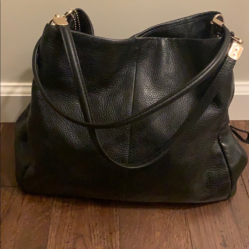 Coach Phoebe Black Leather Bag